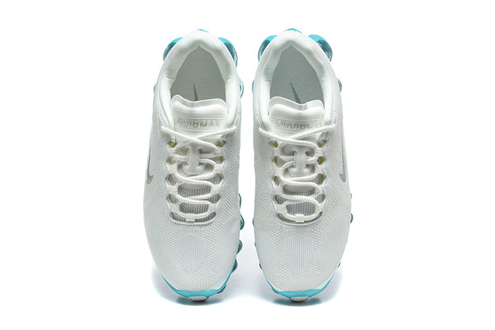 Nike Air Max White and Teal Sneakers