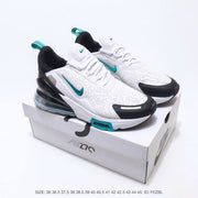 Nike Air Max 270 White Black Teal Sneakers