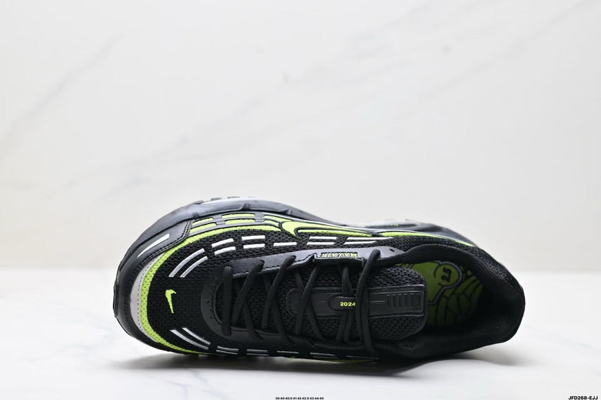Nike Air Max 720 Black and Volt Green Sneakers