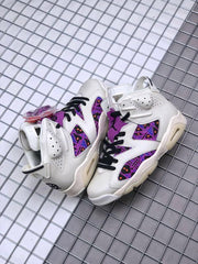 Jordan Air Jordan 6 Quai 54 White Purple Sneakers