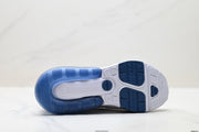 Nike Air Max 270 White and Deep Blue Sneakers