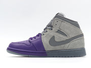 Nike Air Jordan 1 Mid SE Grey Purple Sneakers CW5897-005