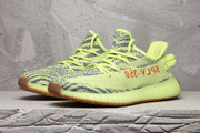 Adidas Yeezy Boost 350 V2 Sneaker in Lime Green and Brown