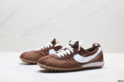 Nike Jacquemus Low-Profile Sneakers in Brown and White