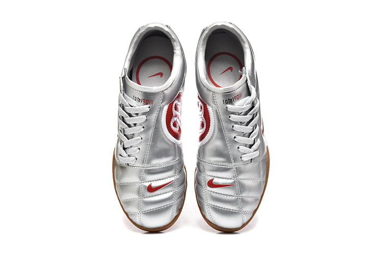 Nike Total 90 Silver Red Indoor Soccer Shoes