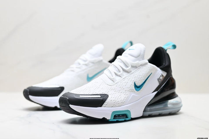 Nike Air Max 270 White Black Teal Sneakers