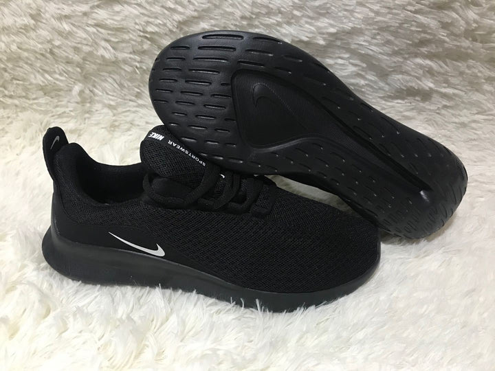 Nike Sportswear Black Mesh Low-Top Sneakers