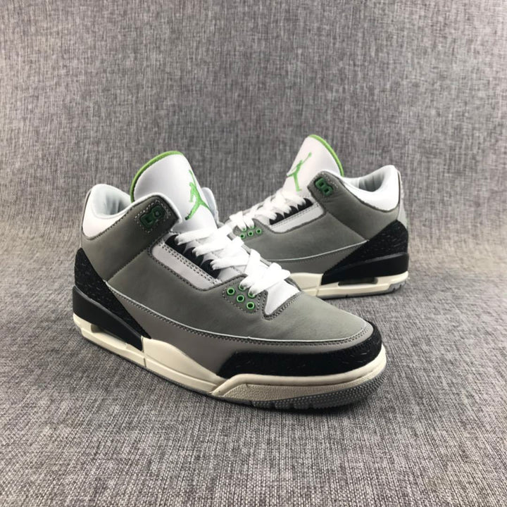 Jordan Air Jordan 3 Grey Green Sneakers 136064-006