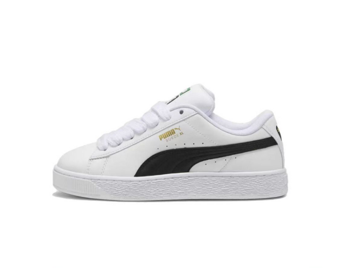PUMA Suede XL Platform Sneakers in White and Black