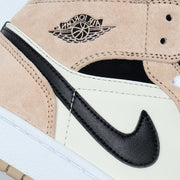 Jordan 1 Low BQ6472-800 Tan and Black Sneakers