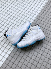 Jordan 11 Legend Blue Sneakers White Blue 378037-117