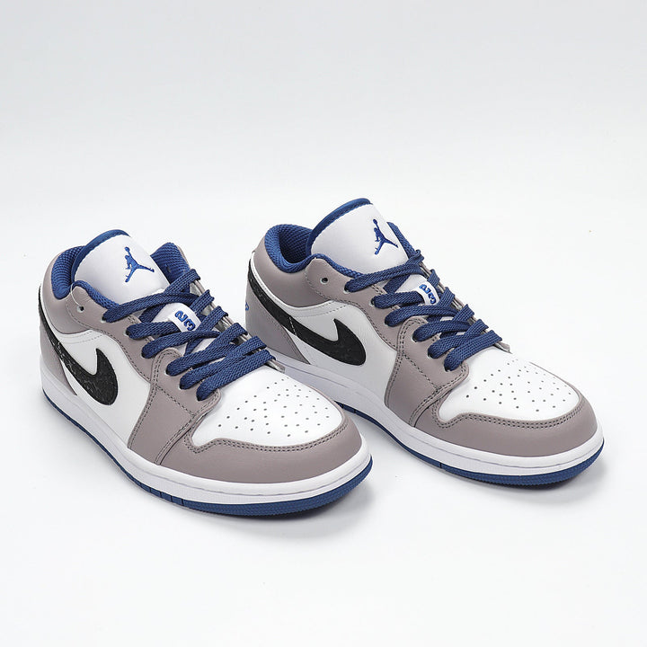 Jordan 1 Low Sneakers White Grey Blue 553558-103